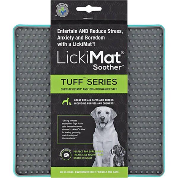 Lickimat Soother Tuff Lyseblå 20x20cm