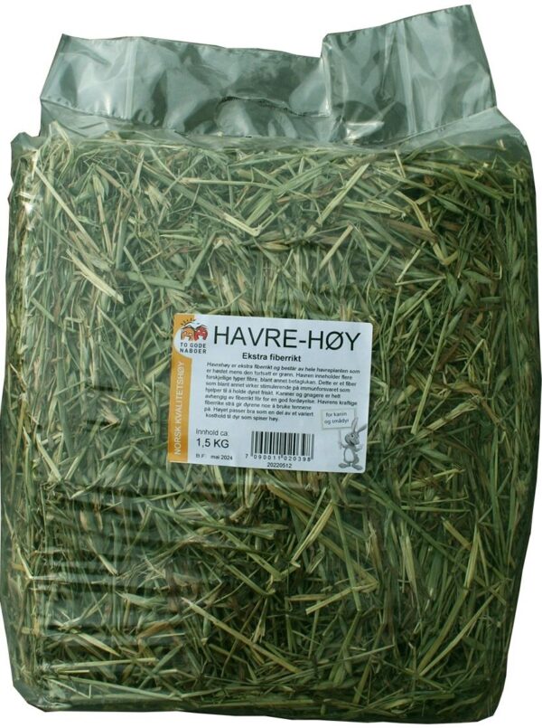 To Gode Naboer Høy Havre (u/timotei) 1,5kg