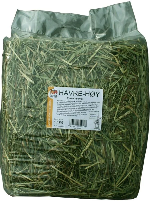 To Gode Naboer Høy Havre (u/timotei) 1,5kg