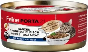 Feline Porta21 tunfisk og biff 156 gram