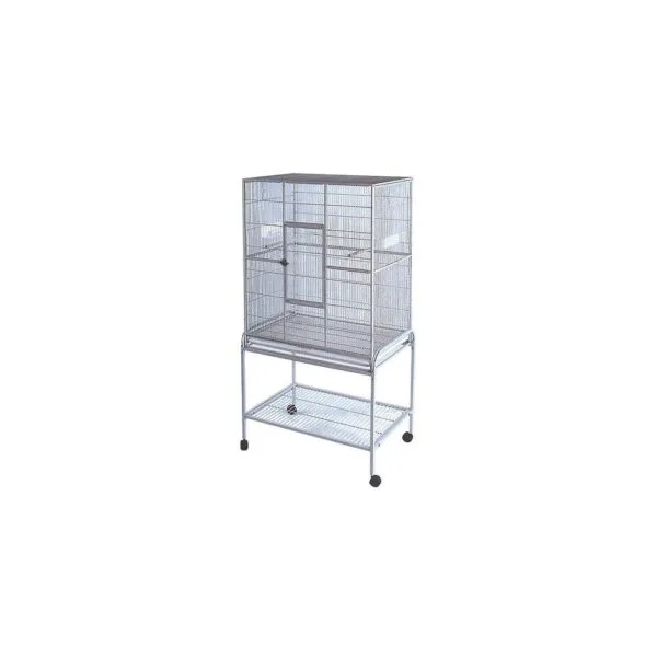 GD Rival Fuglebur m/bord Lysgrå melert 81x54x157cm