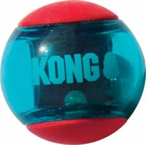 KONG Squeezz Actionball Rød L 2pk ø8cm