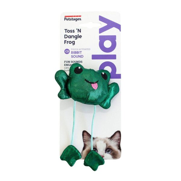 Petstages Toss N'Dangle Frosk 3x13x8cm