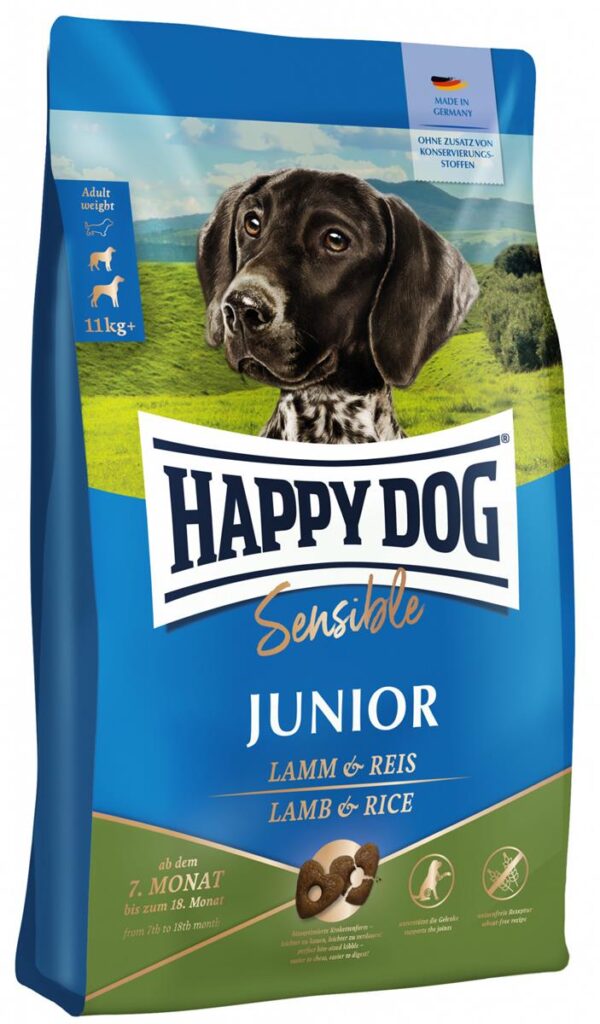 Happy Dog Supreme Sensible Junior Lam & ris 10kg