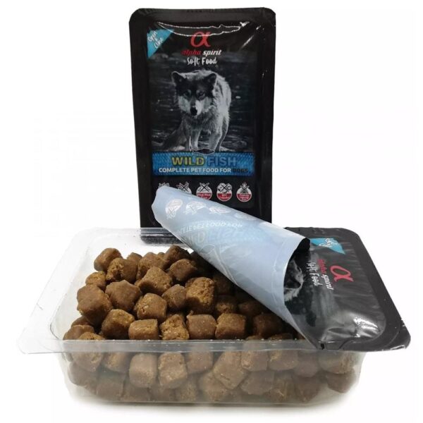 AlphaSpirit Wild Fish komplett hundefôr/godbiter semimoist 200g