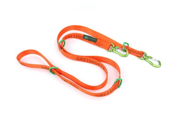 Gresshoppa Vinstra multi kobbel orange 20mmx170cm