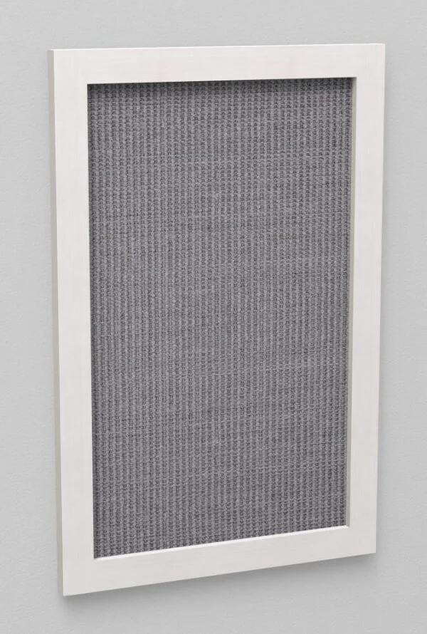 Klorebrett til vegg ø:38x58cm grå/hvit