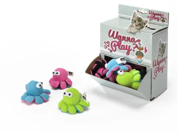 Wanna Play katteleke Blekksprut m/raslelyd 8x4,5cm