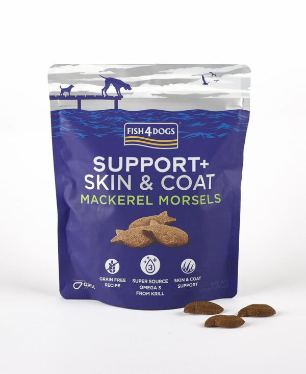Fish4Dogs Skin Coat Mackerel Bits 225g