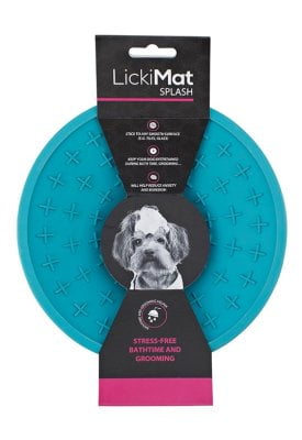 Lickimat Splash skål lyseblå m/sugekopp 19cm