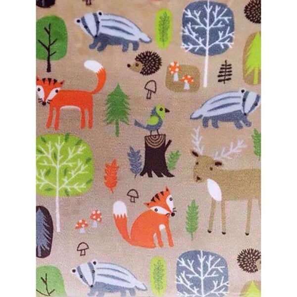 Juunik Madrass beige med dyr S 50x40cm