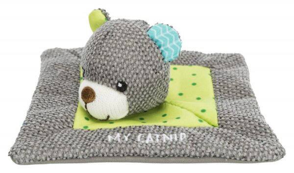 Katteleke Junior koseklut plysj Bjørn catnip 13x13cm