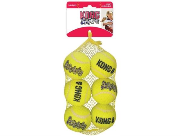 KONG SqueakAir Tennisball M 6pk ø7cm