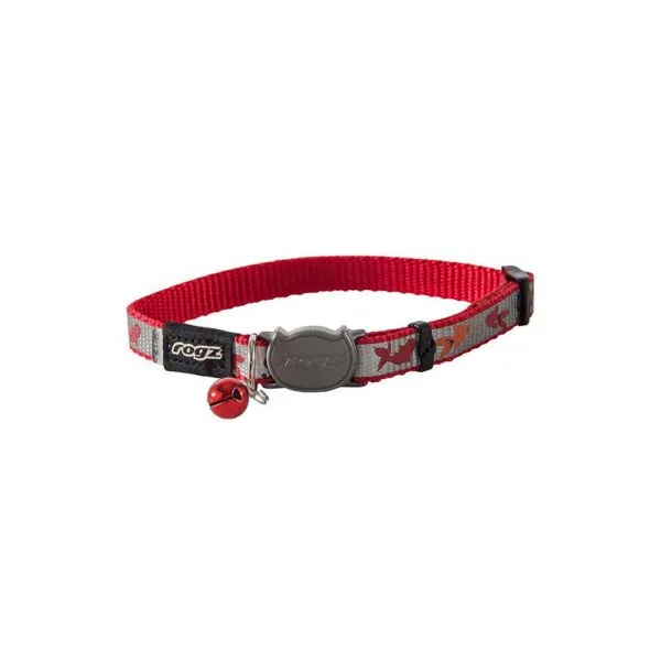 Rogz Reflectocat Halsbånd Rød S 11mmx20-31cm
