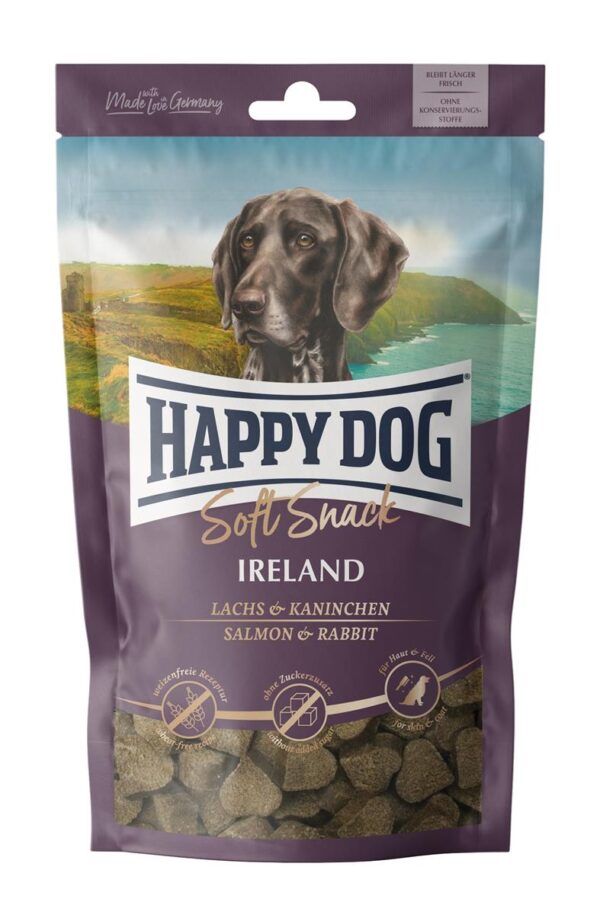 Happy Dog Soft Snack Irland Laks & kanin 100g