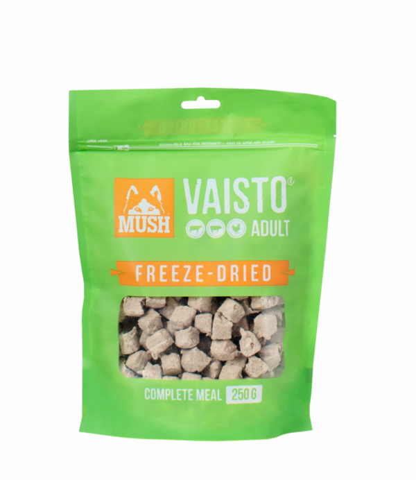 MUSH Vaisto frysetørket grønn okse/gris/kylling 800 g