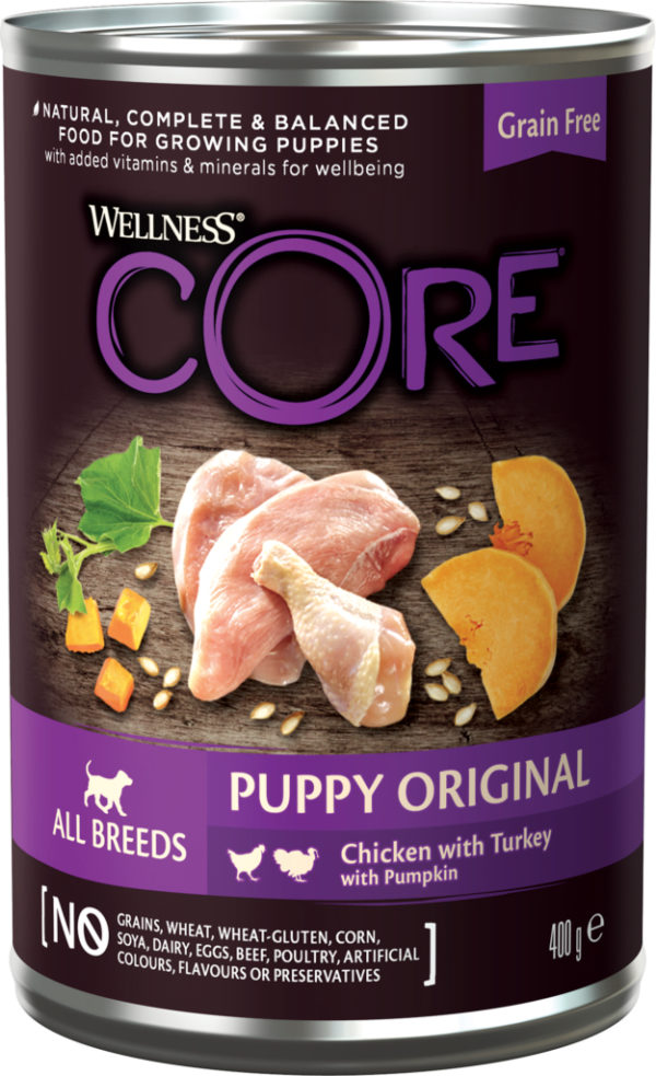 Core Dog 95 % Puppy DUO PROTEIN kylling & kalkun 400 g