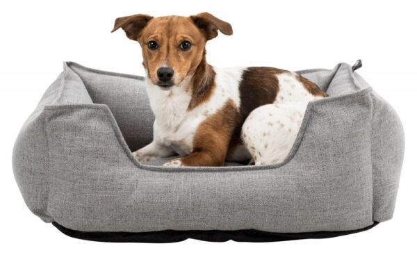 Hundeseng Talis vevd stoff grå 60x50cm