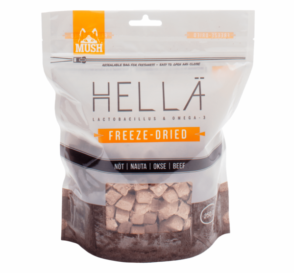 MUSH Vaisto frysetørket Hellä okse 250 g
