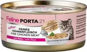 Feline Porta21 kitten kylling og ris 156 gram