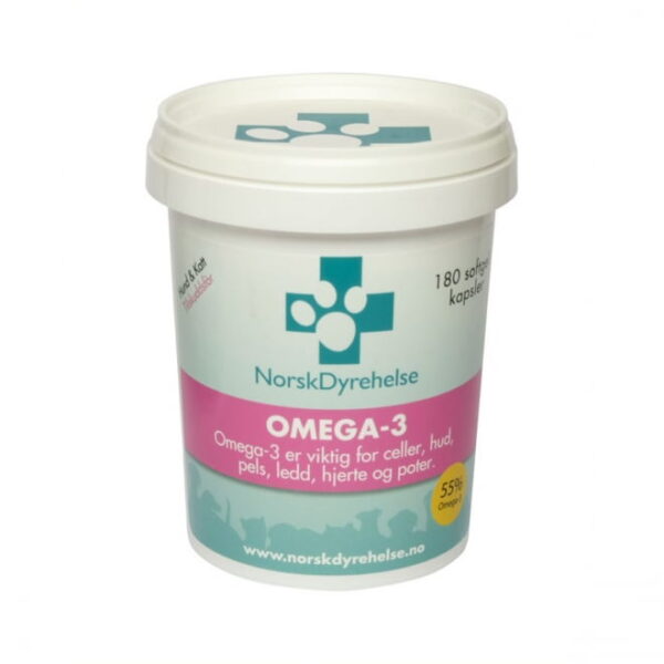 Norsk Dyrehelse Omega-3 kapsler 180 stk
