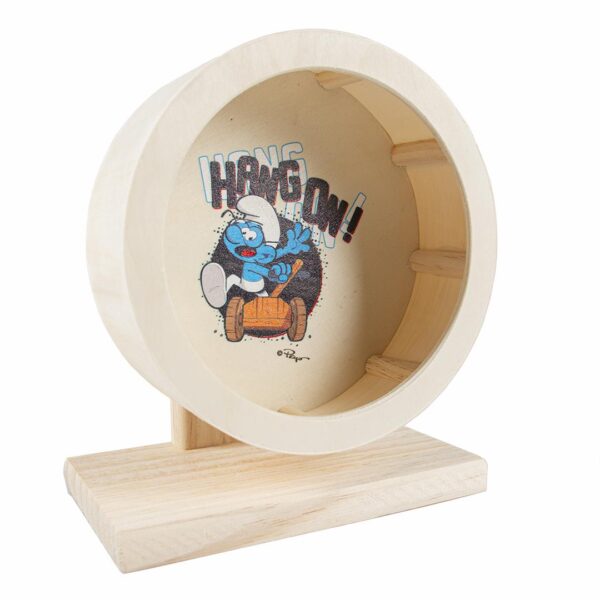 Løpehjul Clumsy Smurf i tre 29cm