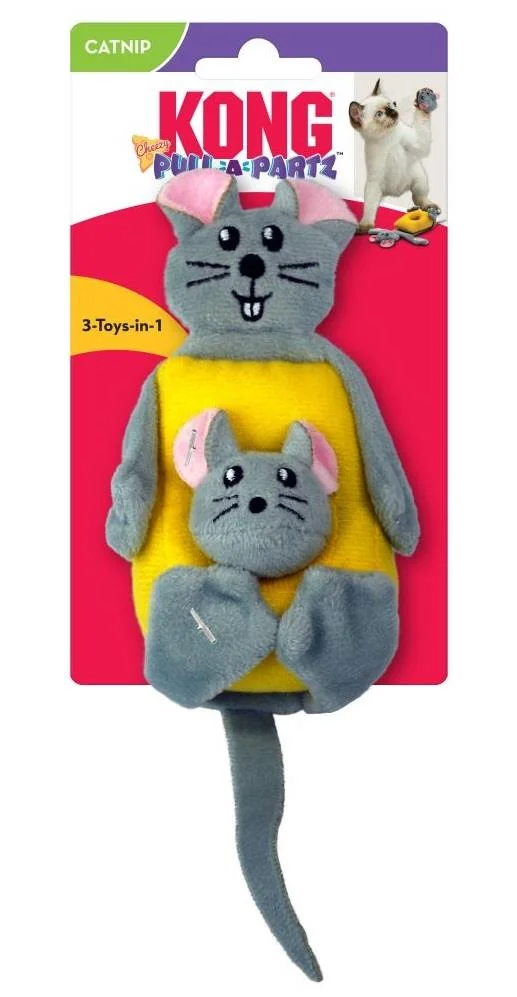 KONG Katteleke Pull-A-Partz Cheezy 3i1