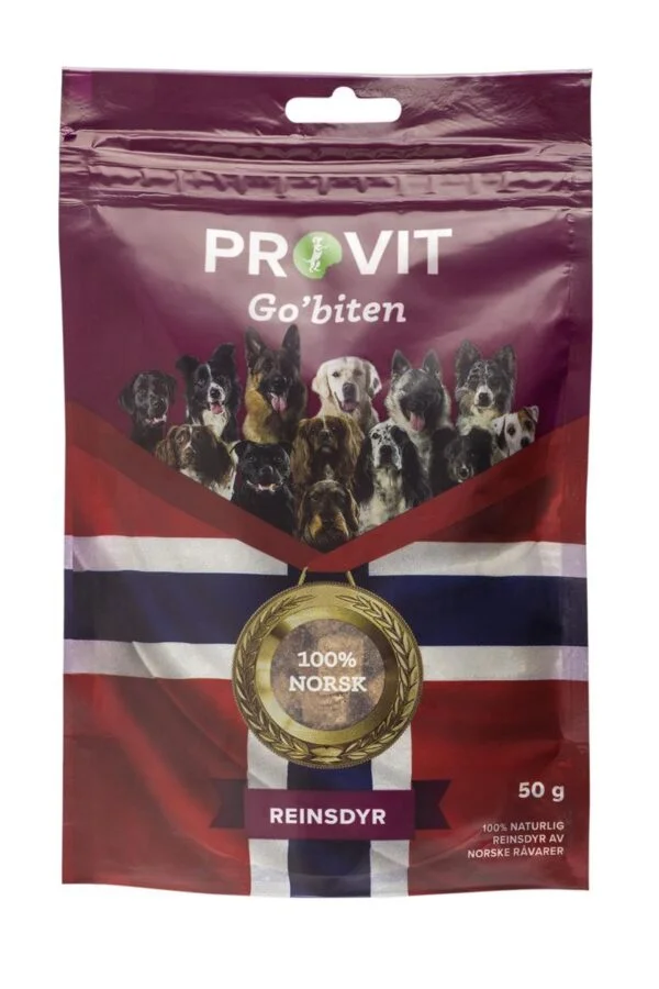 Provit Go'biten hund reinsdyr lever 50 gram