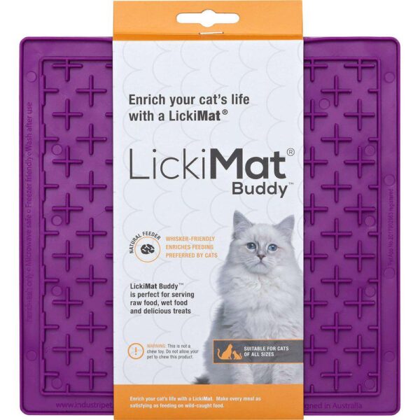 Lickimat Cat Buddy lilla 20x20cm