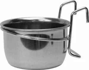 Skål med krok ø7,5cm av rustfritt stål  150ml