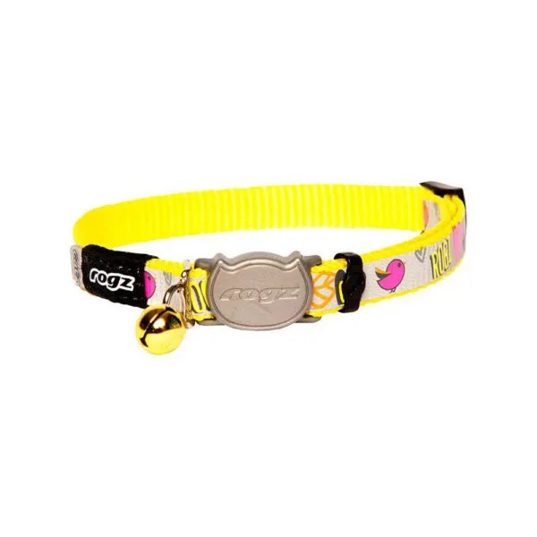 Rogz Reflectocat Halsbånd Gul S 11mmx20-31cm