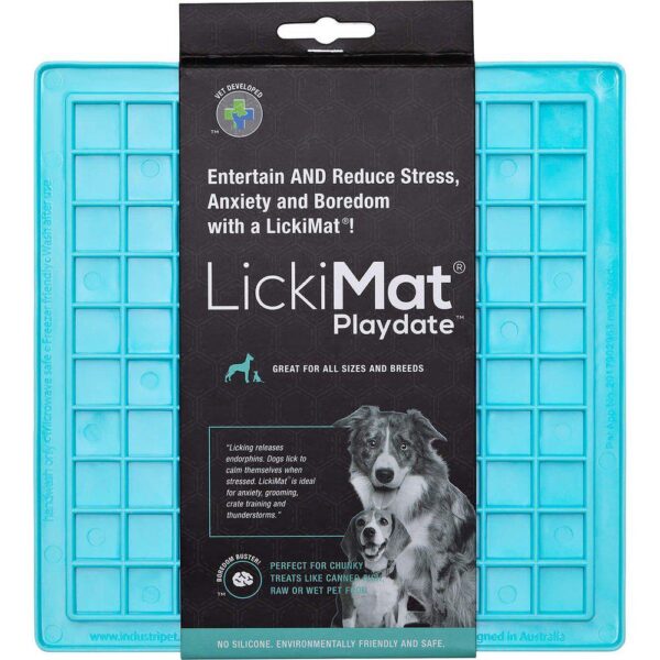 Lickimat Playdate turkis 20x20cm