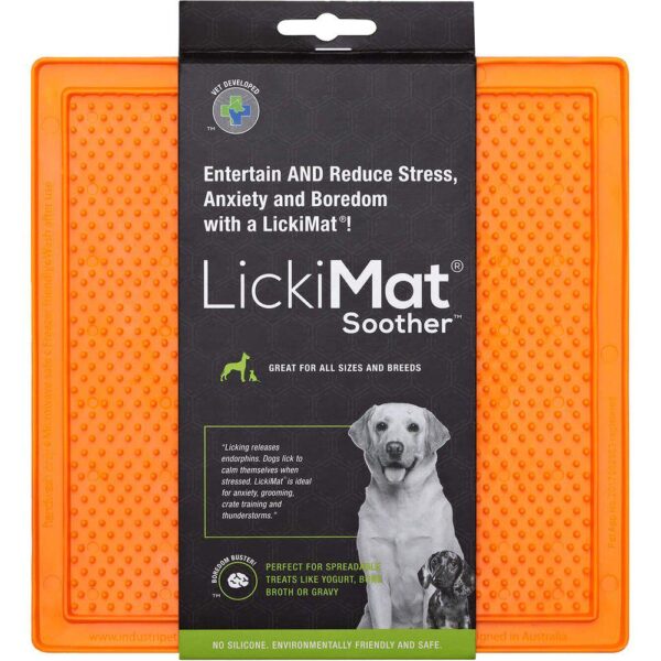 Lickimat Soother oransje 20x20cm