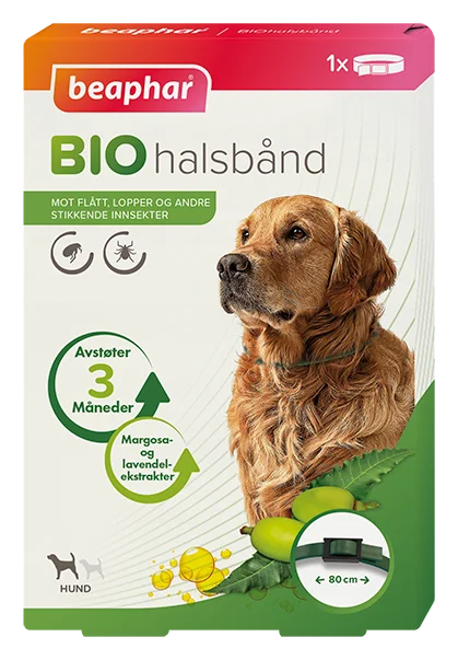 Beaphar biohalsbånd hund 80 cm