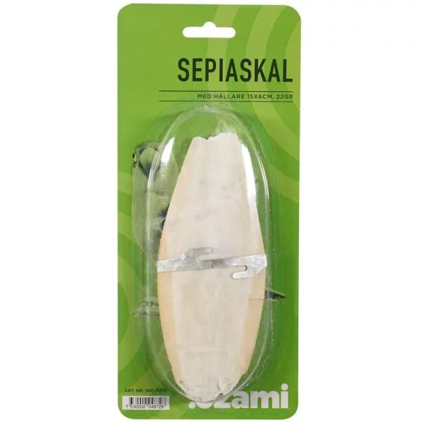 Sepiaskall med holder 15x6cm 50g
