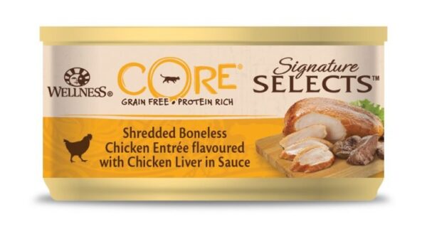 Core Cat Selects Shredded kylling & kylling lever 79 g