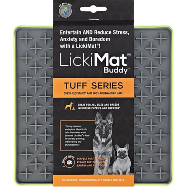 Lickimat Buddy Tuff Grønn 20x20cm