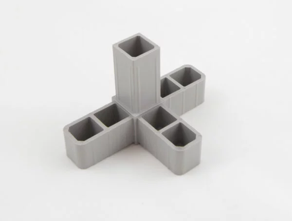 4-veis hjørne i plast for 20x20mm firkantrør