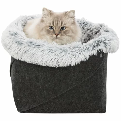 Trixie Harvey rund filt ø33x27cm grå/hvit sort