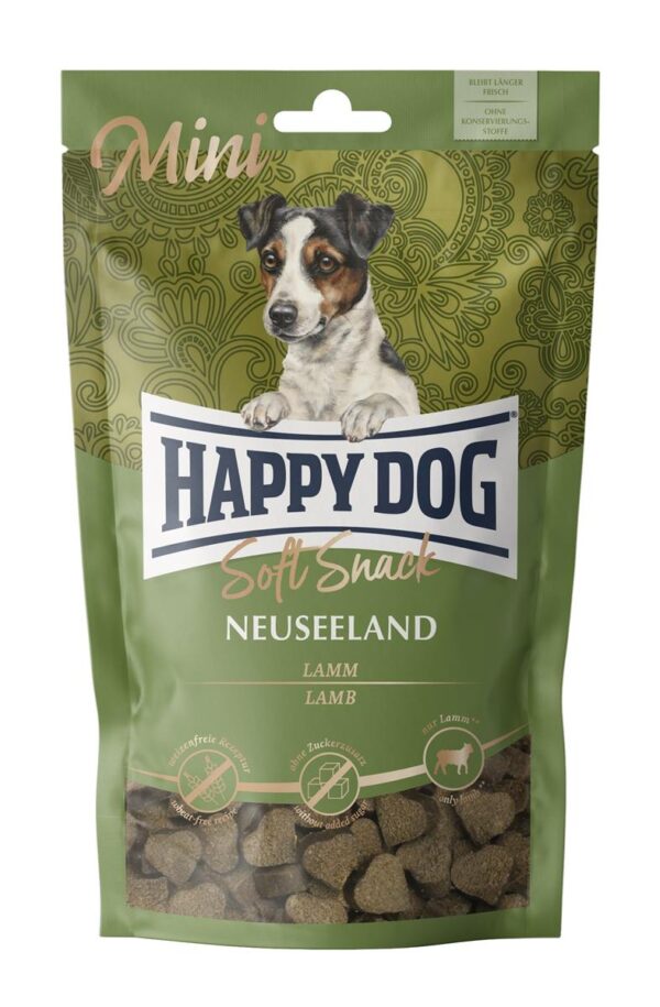 Happy Dog Soft Snack Mini New Zealand Lam 100g