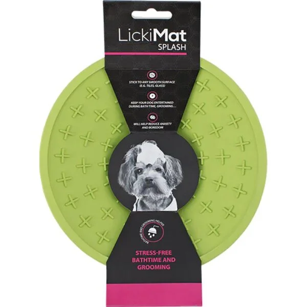 Lickimat Splash skål grønn m/sugekopp 19cm