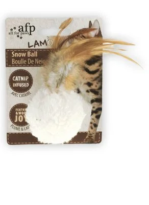 Katteleke Snøball m/catnip 5cm