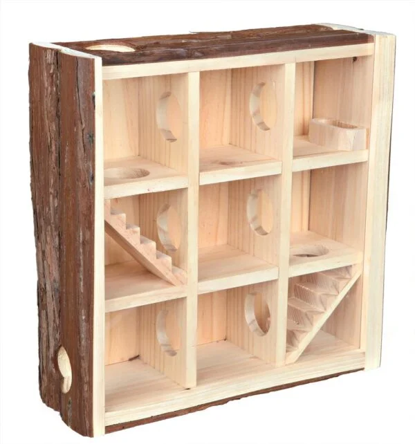 Hamsterleke leketårn i furu 30x10x30cm