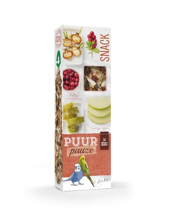 Puur sticks undulat m/eple og nype 2 stk 60 g