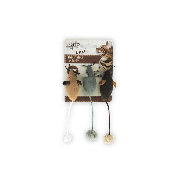 Katteleke Trillingene m/catnip 7cm