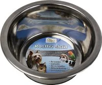 Hundeskål rustfri antislip 1,7L 19cm