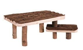Gnagerplatå i Furu 2nivåer 37x17x28cm