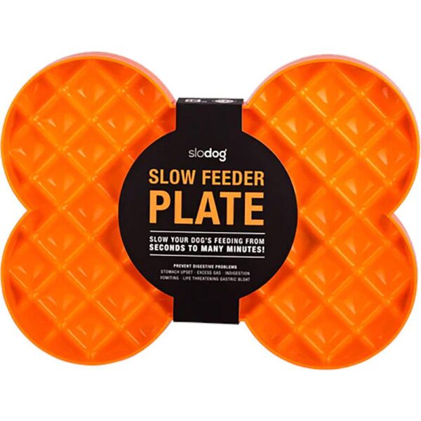 Lickimat Slow Feeder Plate Oransje 35x26x3cm