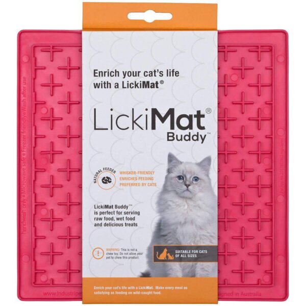 Lickimat Cat Buddy rosa 20x20cm