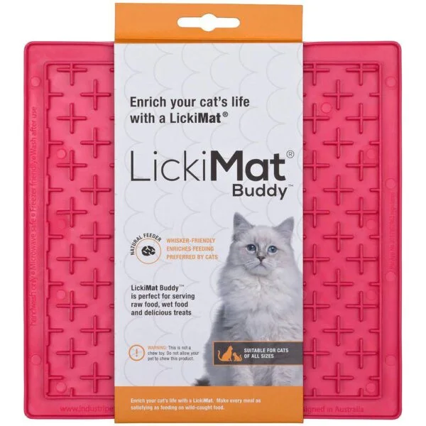 Lickimat Cat Buddy rosa 20x20cm